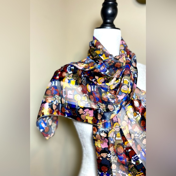 Kids Characters Smile I love bread Characters Scarf Multicolour - Picture 4 of 8